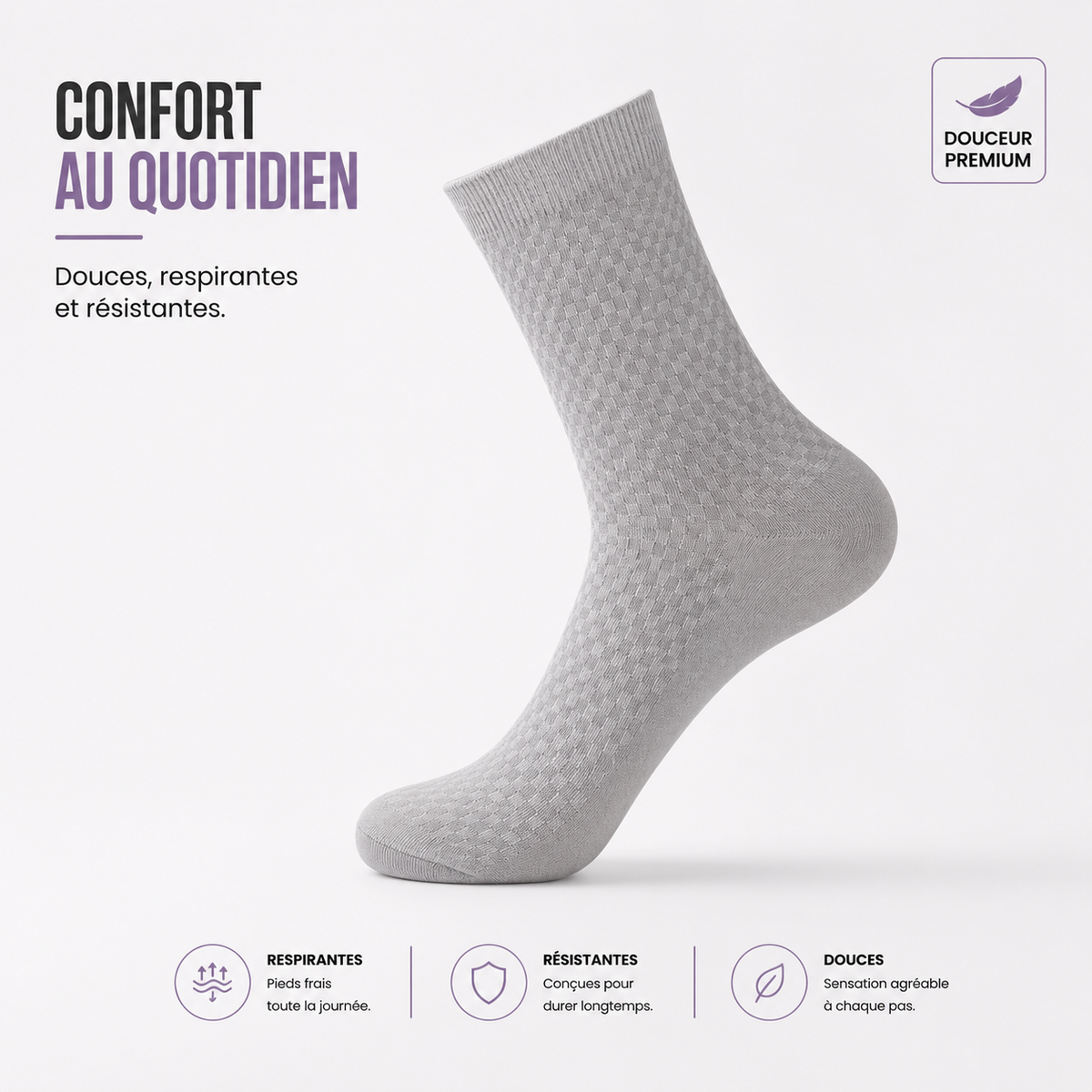 Restez Frais et Stylé : Le Lot de 5 Paires (5 Couleurs) à Ne Pas Manquer 🌟