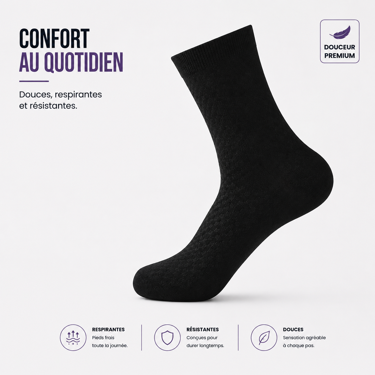 Restez Frais et Stylé : Le Lot de 5 Paires (5 Couleurs) à Ne Pas Manquer 🌟