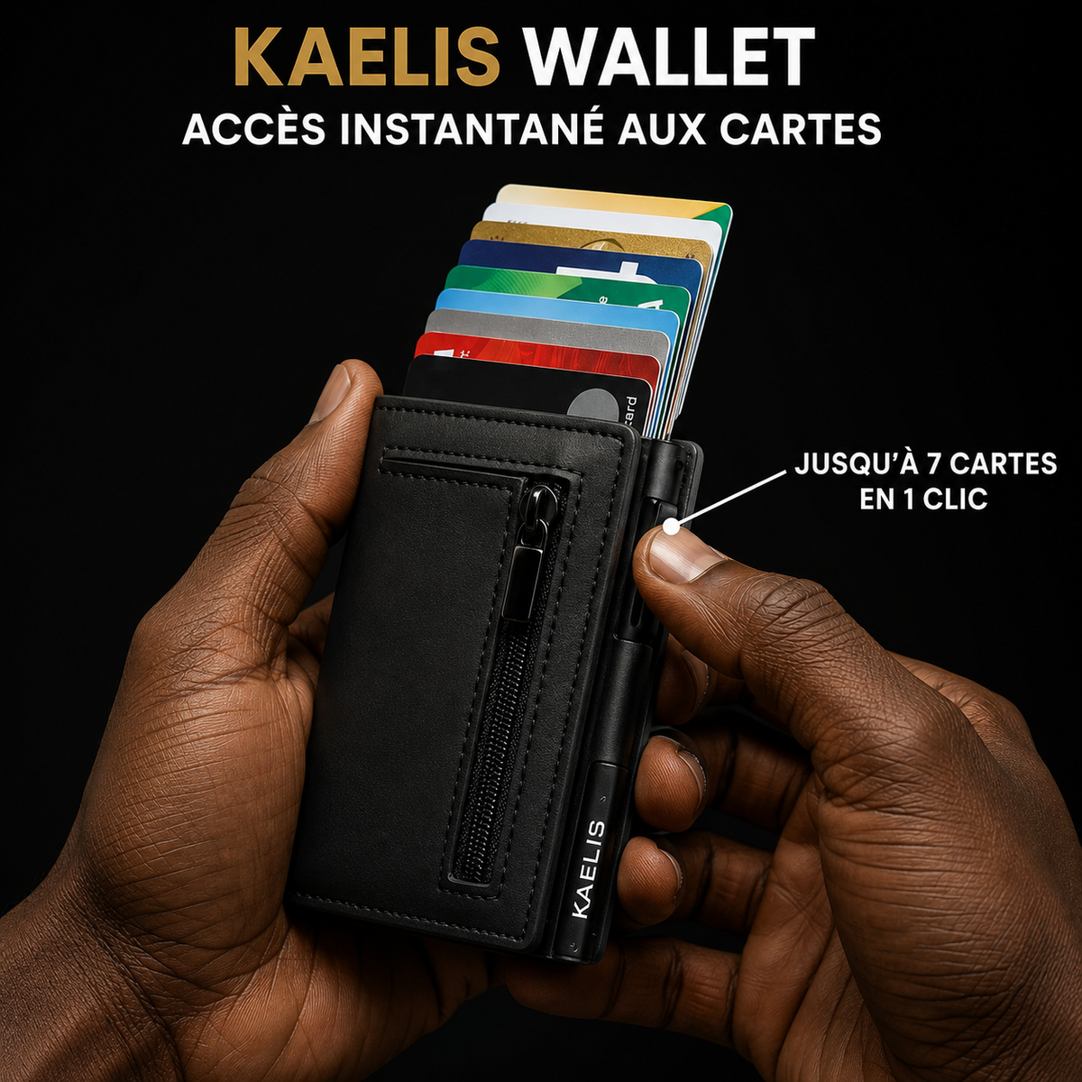🔥 PORTEFEUILLE INTELLIGENT KAELIS EN CUIR PREMUIM– RFID