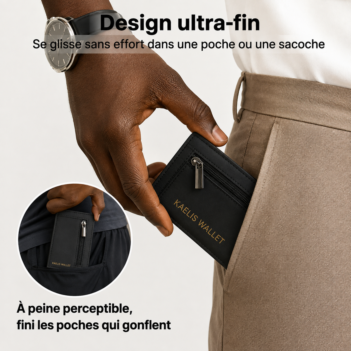 🔥 PORTEFEUILLE INTELLIGENT KAELIS EN CUIR PREMUIM– RFID