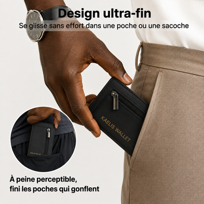 🔥 PORTEFEUILLE INTELLIGENT KAELIS EN CUIR PREMUIM– RFID