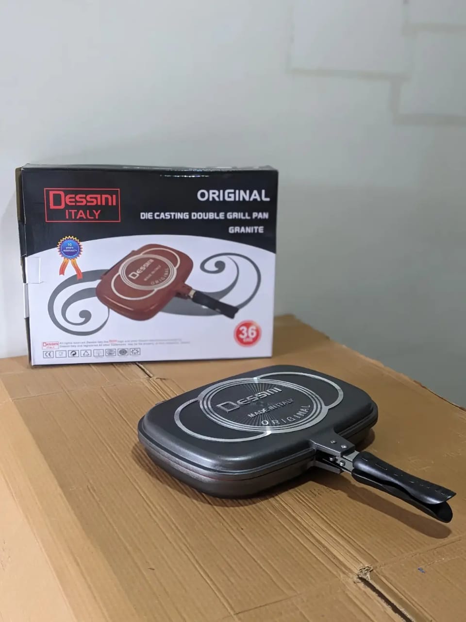 🔥 La Poêle Grill Double Face Dessini 36 cm par Kaelis : Le Secret des Grillades Parfaites Sans Salir Votre Cuisine !