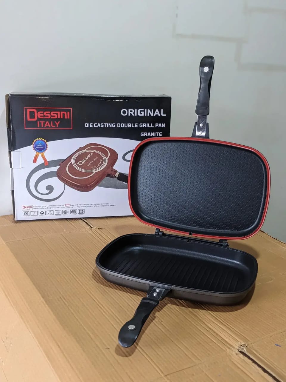 🔥 La Poêle Grill Double Face Dessini 36 cm par Kaelis : Le Secret des Grillades Parfaites Sans Salir Votre Cuisine !